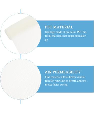 Buy Healifty 6 Rolls Gauze Mesh Wrap - Safe First Aid Bandages & Athletic Tape - Multipurpose White PBT 15c Online - Buy Online on GoSupps.com