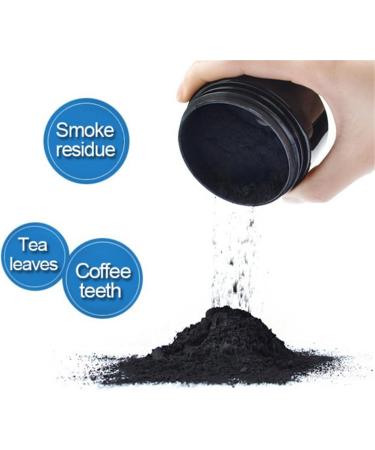 Natural Charcoal Teeth Whitening Powder - 2x30g Activated Carbon Tooth Whiteners for Effective Teeth Cleaning - Buy Online on GoSupps.com