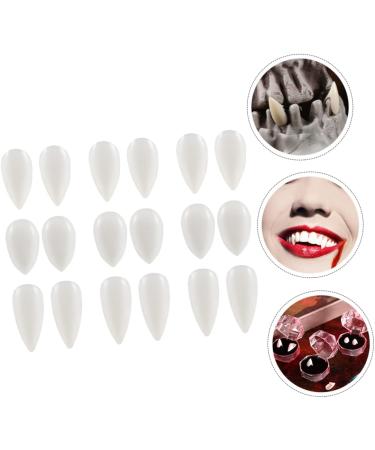 Ibasenice Halloween Accessories - 18 Artificial Dentures Cosplay Tools for Vampires | Safe & Realistic Fake Teeth Decorations - Buy Online on GoSupps.com