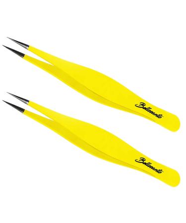 Bellesante 2 PCS Precision Surgical Grade Tweezers - Best Stainless Steel Sharp Tweezers for Ingrown Hair Extraction  Precise Eyebrow  Facial and Body Hair Grooming  Splinter  & Tick - Needle Nose - Buy Online on GoSupps.com