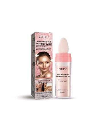 Pat Powder Highlighter Lightweight Highlighter and Natural Highlighter Dimensional Finishing Powder (02#Pink)