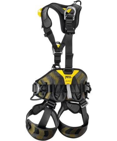 PETZL Unisex Avao Bod 2 Climbing Harness - Black/Yellow EU | International Shipping Available - Buy Online on GoSupps.com