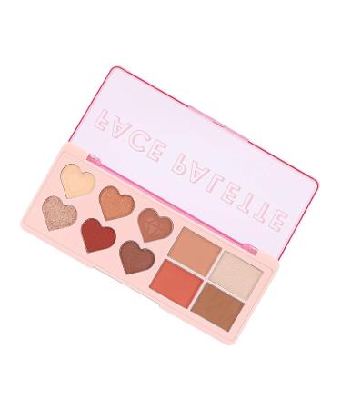 Buy Multi 4 in 1 Face Palette - Eyeshadow Blush Contouring & Highlighter | Red Brown Makeup Cosmetic Palette - International Shipping - Buy Online on GoSupps.com