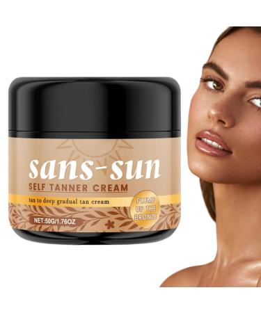 GkgWuxf Selftanning Lotion 50g Selftanner Bronzing and Moisturizing Lotion for Women and Men for Indoor and Outdoor Use during Summer and Holidays