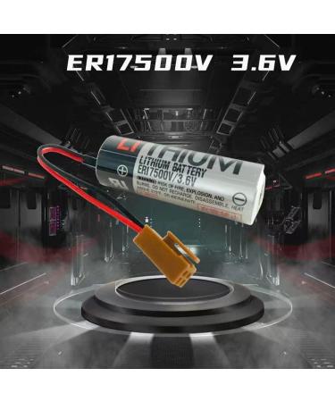 Buy ER17500V 3.6V Battery Pack of 5 - 2700mAh PLC CNC Backup Battery with Brown Plug - International Shipping Available - Buy Online on GoSupps.com