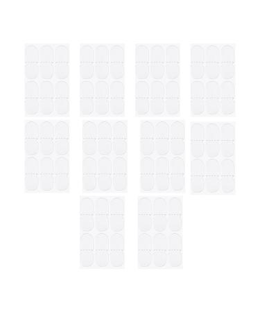 Haibinsuo Ear Stickers 10 Sheets Elf Ear Tapes Ear Lobe Support Patches for Concave Ears Strong Support Painless Silicone Cosmetic Ear Stickers B