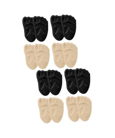 Gatuida Orthotic Insoles 8 Pairs Sponge Forefoot Pad Metatarsal Foot Pads High Heel Grips Shoe Insoles Gel Arch Support Pad High Heel Grip Pads Half Mesh Stretch Fabric Absorb Sweat 4d