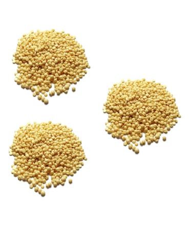 Minkissy 3Pcs Coarse Wax Pearls for Body Hair Removal | Easy Painless Hard Wax Beans - Light Yellow Beeswax - Buy Online on GoSupps.com