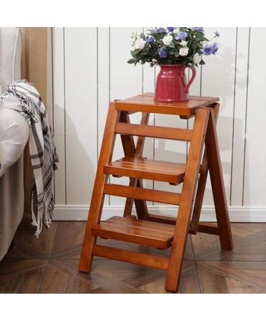 Brand Folding Ladder Stool Stairs 3-Step Solid Wood Stool Shoe Rack Household Save Space 2 Colors J0T0D1 (Color : B) - Buy Online on GoSupps.com