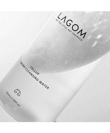 LAGOM Cellup Micro Cleansing Water Natural Micellar Moisturizing Face Wash Facial Cleanser for All Skin Type 11.83 Fl Oz - Buy Online on GoSupps.com