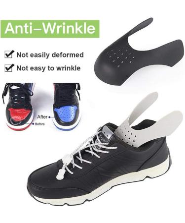 6 Pairs Anti-Wrinkle Shoe Crease Protectors for Air Force Shoes - Toe Box Guards for Sneakers and Casual Shoes - Prevent Creases on Men's 7-12/Women's 5-8 - Black/White - Buy Online on GoSupps.com