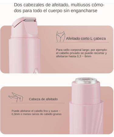 Womens Shaver Waterproof Cordless Double Head Body Trimmer for Sensitive Skin and Pink - Buy Online on GoSupps.com