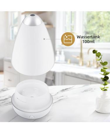 Mini Aroma Diffuser - 100ml USB Humidifier for Essential Oils | 7 Colors Night Light | Perfect for Bedroom & Office | Aromatherapy Fragrance Lamp - Buy Online on GoSupps.com