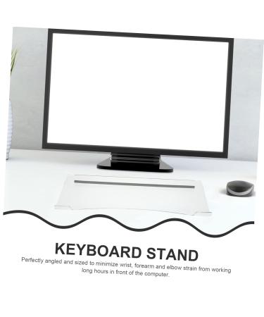 Osaladi Acrylic Keyboard Riser Stand - Anti-Slip Gaming & PC Storage - 43x14cm Inclined Design - Buy Online on GoSupps.com