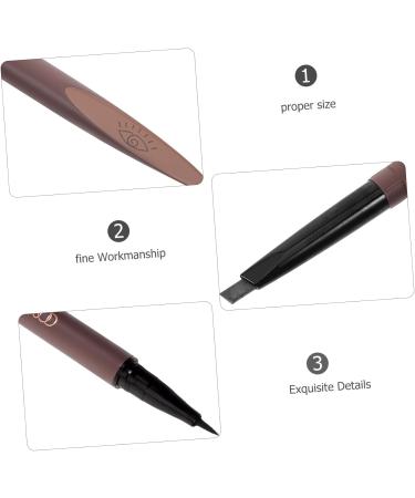 FOMIYES 2 1 Eyebrow Pencil Brown Eyeliner Eyebrow Pen Eyeliner Pencil Eyeliner Waterproof - Buy Online on GoSupps.com