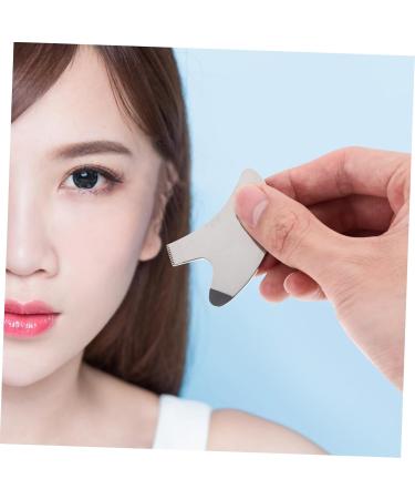 Angoily Stainless Steel Alphabet Eyelash Brush Assistant Curling Eyelash Comb (Silver T) Tools Curly Makeup Utensils - Buy Online on GoSupps.com