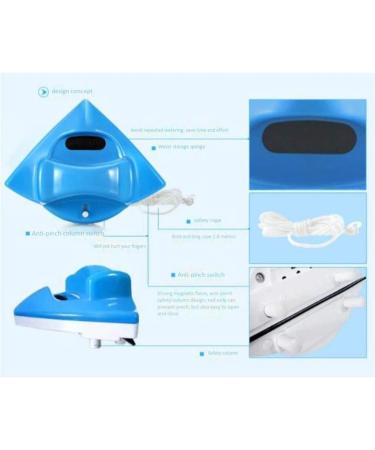 Sided Magnetic Window Cleaner Anti-Pinch Hand/Cleaner Glass Wiper Magnetic with Anti-Drop Rope for High-Rise and Household Use 15-24mm Manual Type - Buy Online on GoSupps.com