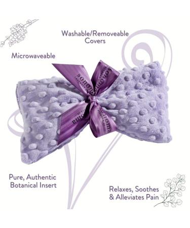 Sonoma Lavender Spa Mask - Heatable/Chillable Aromatherapy Eye Pillow for Stress Relief - Lavender Infused Flaxseed Insert - Removable Washable Cover - Lilac Dot - Buy Online on GoSupps.com