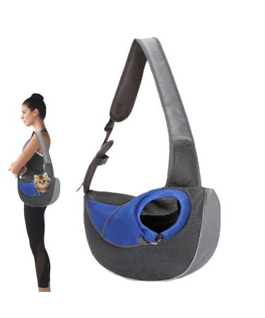 Pet Sling Carrier for Small Dogs Pet Carrier Dead Bag Shoulder Bag |Adjustable Cat Sling Carrier Washable Soft Breatable Dog Carrying Sling for Puppy Cats Small Dogs Neflum S Royal Blue Mesh