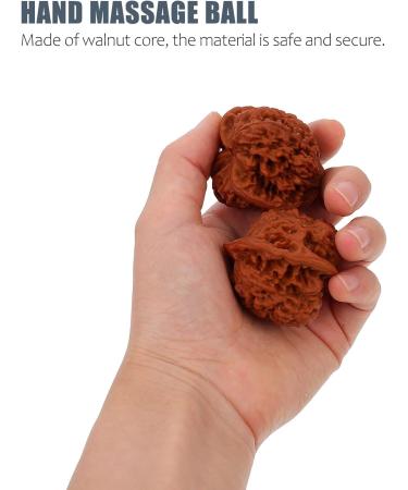 Healeeved 4-Piece Walnut Fitness Handball Set - Chinese Handmade Massage Balls for Hand Training & Muscle Relief - Buy Online on GoSupps.com