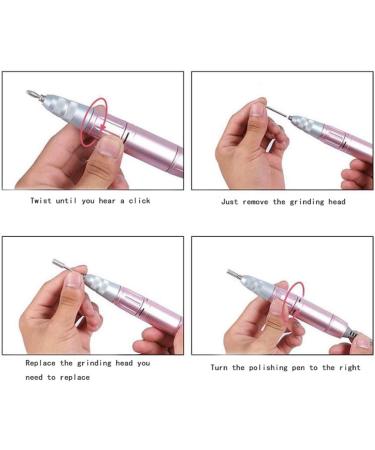Professional 30 000RPM Nail File Kit for Acrylic Gel Nails Electric Nail Drill Portable Manicure Pedicure Polishing Shape Tools Design Nail Buffer Manicure Pedicure Po - Buy Online on GoSupps.com