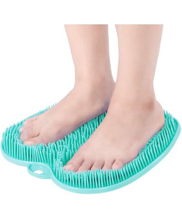 AMELLY Shower Foot Scrubber  Foot Cleaner Non Slip Silicone Pad  Shower Floor Massage Mat for Exfoliating Dead Skin Feet Clean