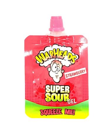 Warheads Super Sour Squeeze Me Gel Candy 20g (8 Strawberry) Strawberry 8