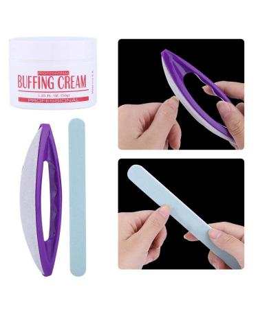 3Pcs Nail Art Buffing Cream Set for Professional Salon or Home Manicure - Buy Online on GoSupps.com