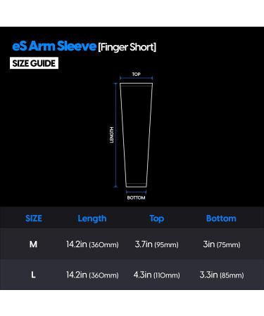 Pulsar eS ARM Sleeve - Enhance Focus Reduce Fatigue & Friction Black (Medium Short Finger) - International Shipping Available - Buy Online on GoSupps.com