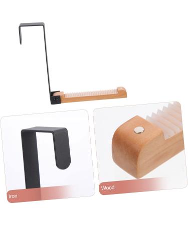 VILLFUL Door Hook Wall Mount Hooks Closet Hooks for Wall Cement Over The Door Rack Towel Hook Nail 17.5X16CM Black - Buy Online on GoSupps.com