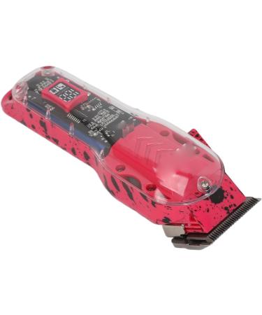 Transparent Mini Clipper - Ergonomic Digital Electric Clipper for Home Use (Red) | International Shipping Available - Buy Online on GoSupps.com