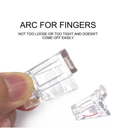 High-Quality Nail Extension Clips Set - 10 Acrylic Clips & 1 Silver Form Clip - Lightweight & Durable for Quick Nail Art | International Shipping Available - Buy Online on GoSupps.com