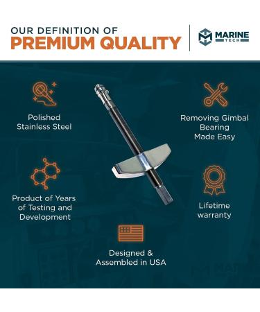 Marine Tech Tools Gimbal Bearing Puller - Mercruiser, Alpha, Bravo, OMC, Volvo - Bearing Removal Tool - Buy Online on GoSupps.com
