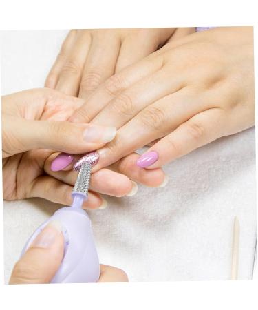 Beavorty nail polisher gel polishing head metal drill bits nail gel drill bit manicure grinding heads nail grinding head Nail Drill Bit nail tool Nail Buffer Bit Tungsten steel portable set 4x0.5cm Silver - Buy Online on GoSupps.com