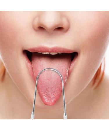 Buy Suliudaji Stainless Steel Tongue Cleaner Set - 2-Piece Tongue Brush for Fresh Breath & Oral Hygiene | Ideal for Adults & Children - Buy Online on GoSupps.com