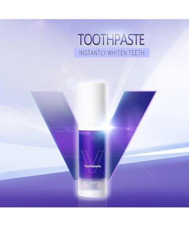 Vegan Purple Toothpaste Bits for Stain Removal and Teeth Boosting - Colour Corrector for Blue and Purple Teeth - One Size - Buy Online on GoSupps.com