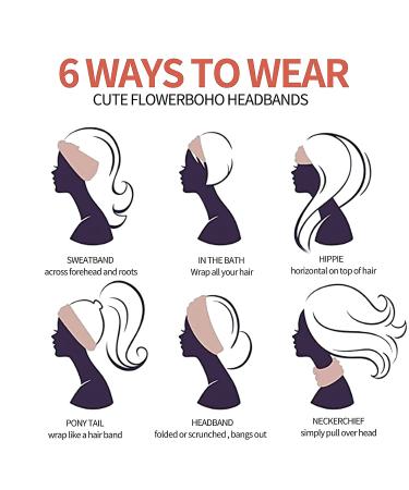 Eyanse Wide Boho Headbands for Women - Vintage Retro Polka Dots - Pack of 3 Head Wraps in Black, Green, Yellow - Buy Online on GoSupps.com