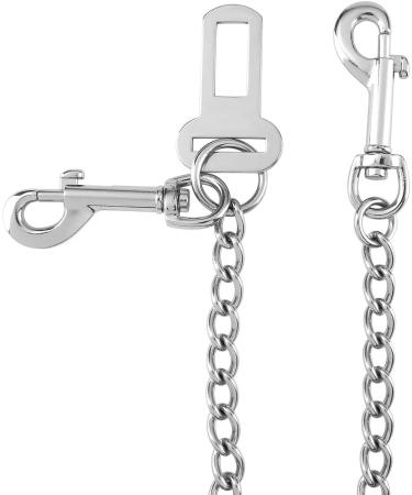 Acungji 304 Stainless Steel Dog Safety Belt | Bite-Resistant Car Harness for Dogs & Cats | 85cm Durable Pet Leash - Buy Online on GoSupps.com