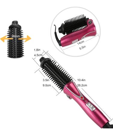 Buy Portable Heated Curling Brush Mini Curling Iron for All Hair Types | Anti-Scald Comb | International Shipping Available - Buy Online on GoSupps.com