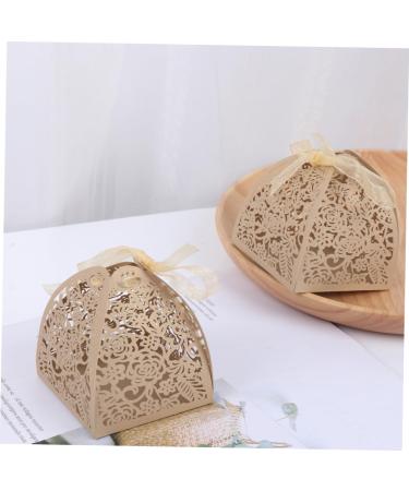 Healeved 50pcs Box candy box wedding Shenzhen 1 count (Pack of 1) Golden - Buy Online on GoSupps.com