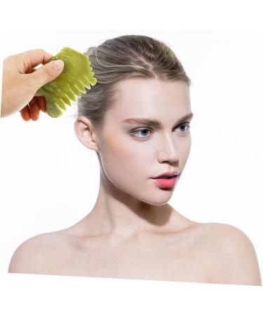 Frcolor Xiuyan-Jade Massage Tools Set - 4 Piece Gua Sha Combs & Plates for Back Body & Head Massage | International Shipping Available - Buy Online on GoSupps.com