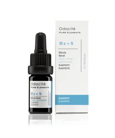Odacit Anti Aging Serum Concentrate with Marula + Neroli, Elasticity Glow Recipe - Facial Oil for Hydration, Skin Texture & Visibly Smoother and More Supple Skin, 0.17 fl. oz