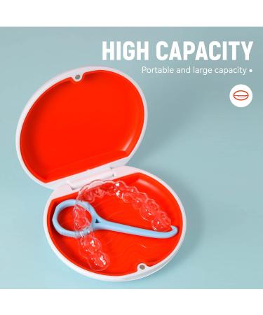 Annhua Denture Retainer Box Slim Dental Case with Magnetic Closure Denture Case for Storage Mouthguard Aligner Removal Invisible Braces Yellow - Buy Online on GoSupps.com