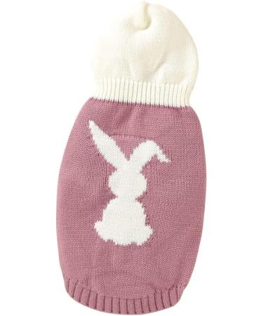 Dog Hoodie Winter Sweater for Small Dogs | Cute Thickened Puppy Clothes - Pink M (82W971) - Buy Online on GoSupps.com