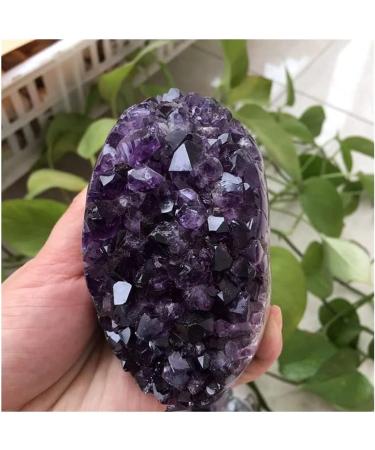 Natural Crystal Rough Natural Amethyst Geode Quartz Cluster Crystal Specimen (Size : 500-600g) - Buy Online on GoSupps.com