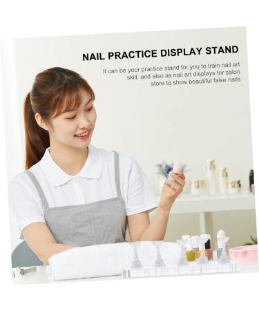 DOITOOL 2 Sets Manicure Tools Manicure Practice Stand Nail Art Practice Stands Magnetic Manicure Base Nail Art Practice Holder Nail Art Practice Tool Nail Tool Acrylic Cosmetic - Buy Online on GoSupps.com