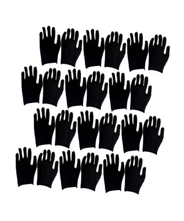 Ipetboom 12 Pairs Silver Wigs for Women Disposable No Odor Kitchen White Cotton Mens Cotton Spa Work Cosmetic Washable