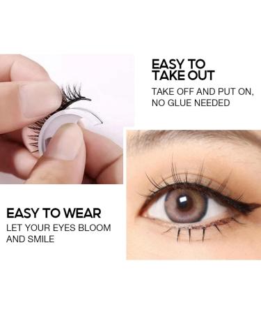 4 Pairs Magnetic Eyelashes with Applicator Magnetic Eyelashes Natural Look Reusable 3D False Lashes Magnetic Lashes No Liner No Glue Magnetic False Eyelashes Kit Black Eyelashes No Eyeliner Fake Lash - Buy Online on GoSupps.com