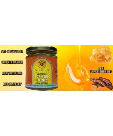 Organic Turmeric Honey Infused with UK Borage - Anti-Inflammatory & Anti-Aging | Shakra Health - Buy Online on GoSupps.com