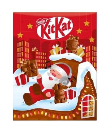 KitKat Milk Chocolate Advent Calendar 85g, Festive Treats, Christmas Chocolates, Christmas Chocolate Treats